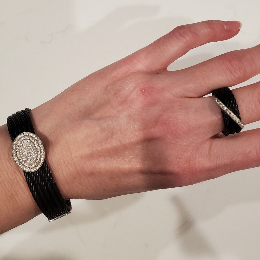Charriol Diamond bracelet and ring set
